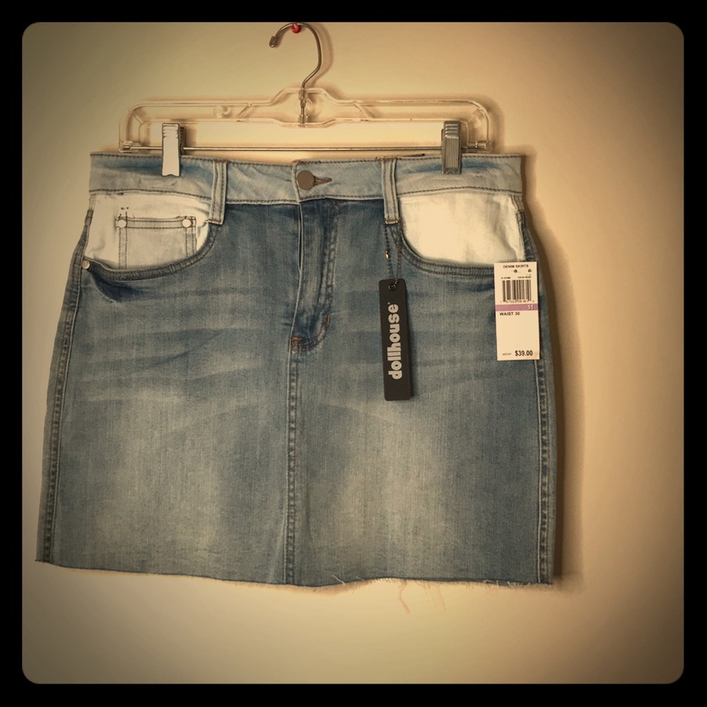 Dollhouse Jean Mini Skirt